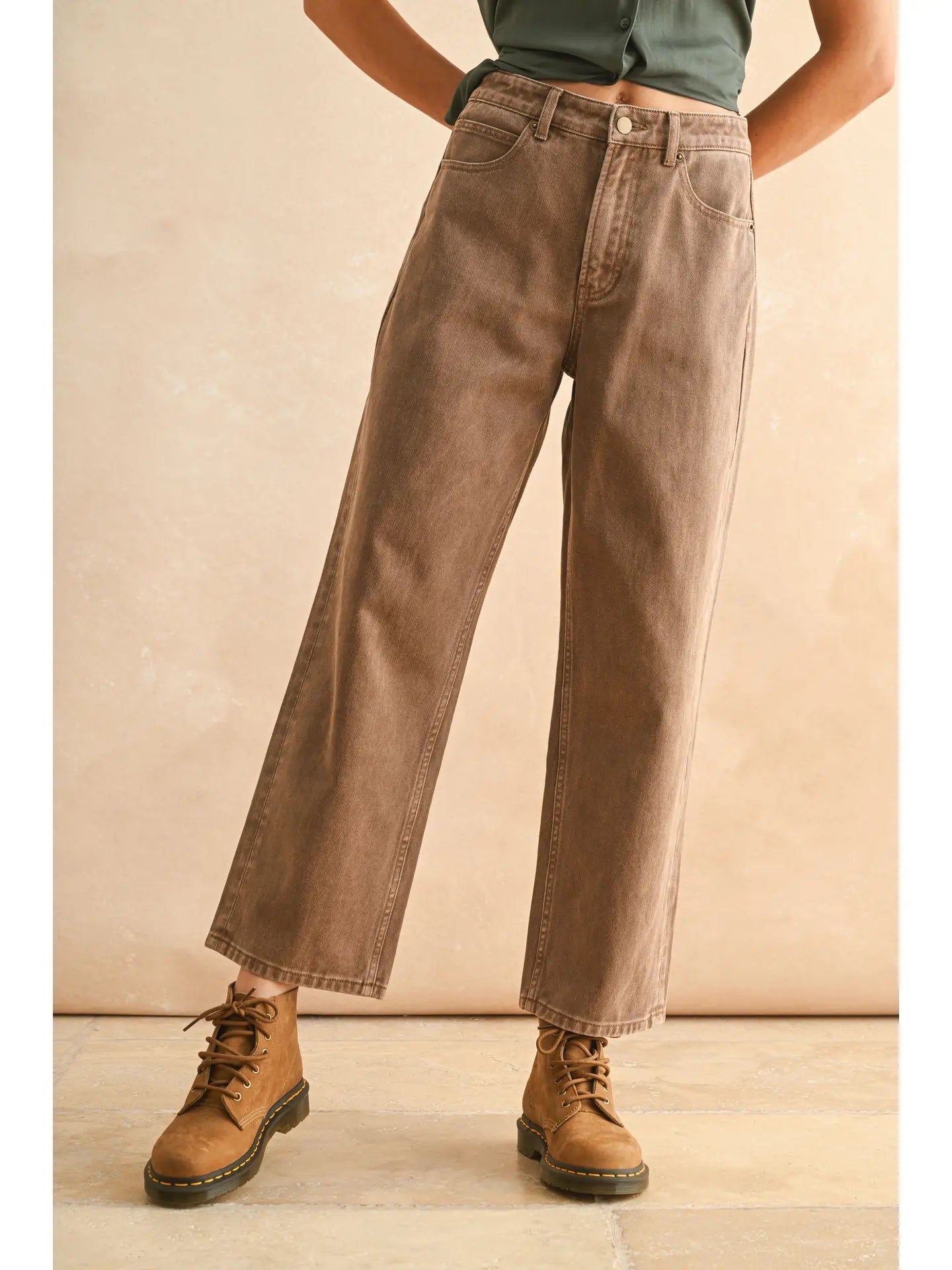 Mocha Barrel Pants