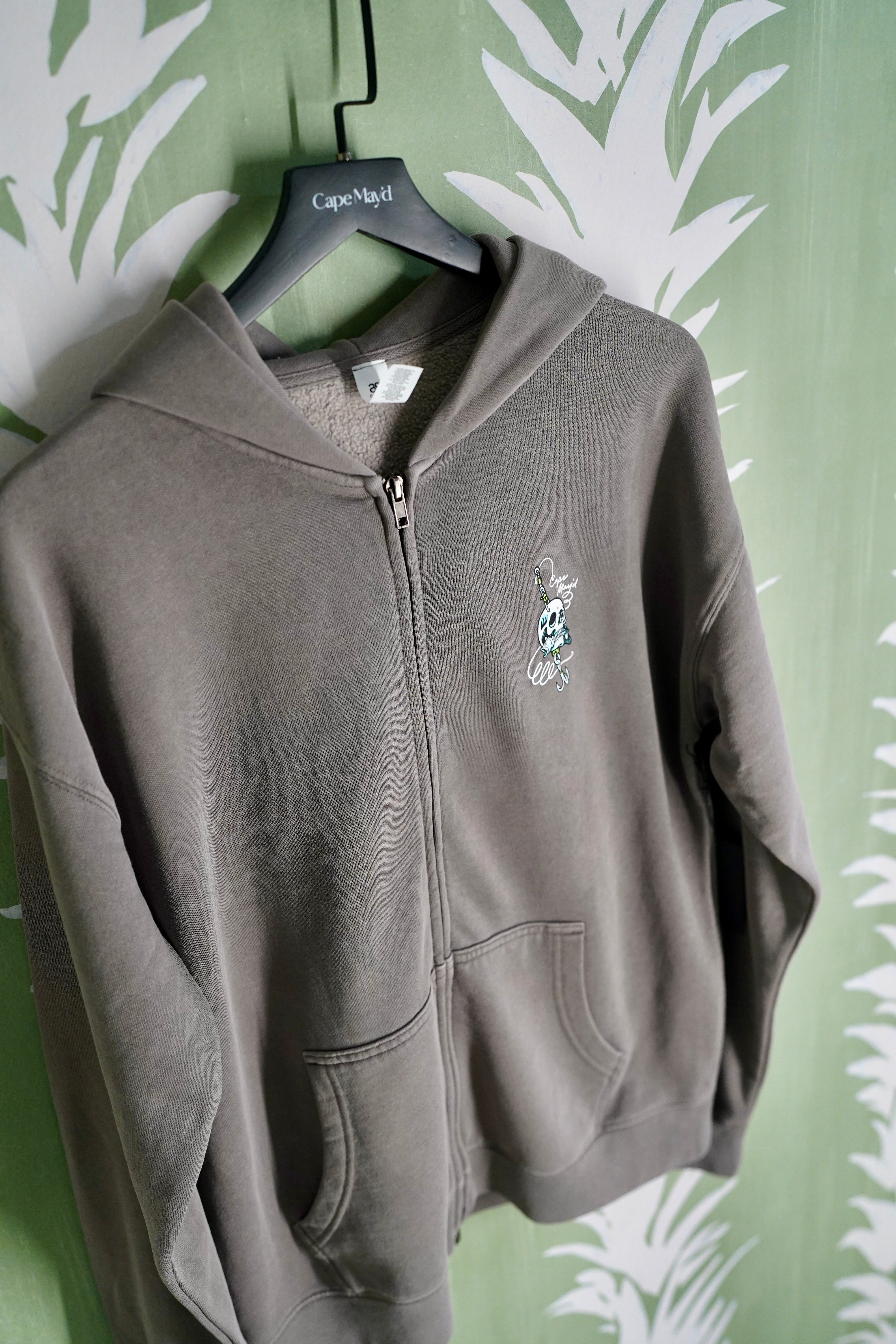 Grim Mahi Faded Zip Hood