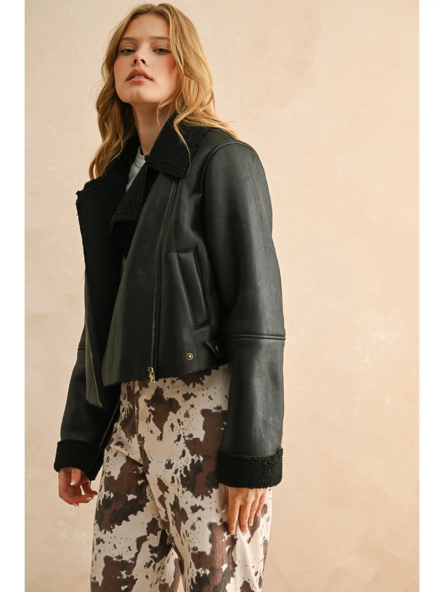 Sherpa Biker Jacket