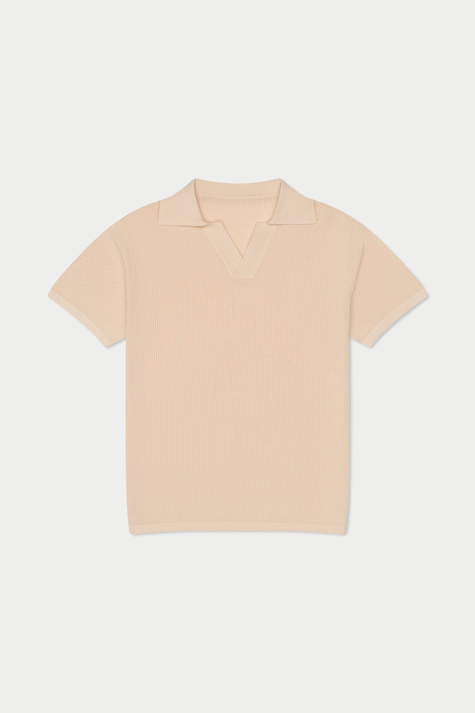 Mavrans Cream Knit Polo