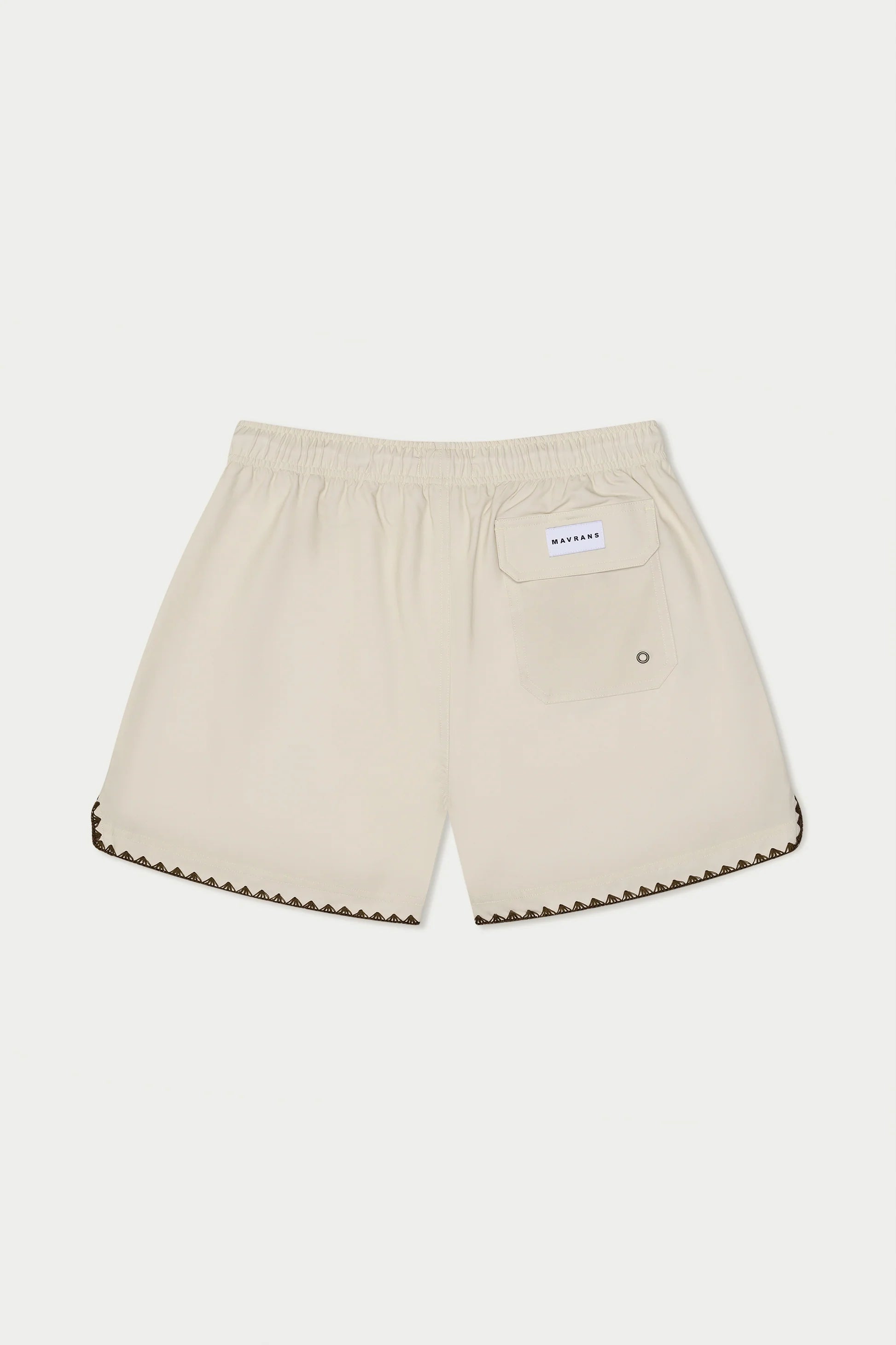 Mavrans Beige Stitch Swim Short