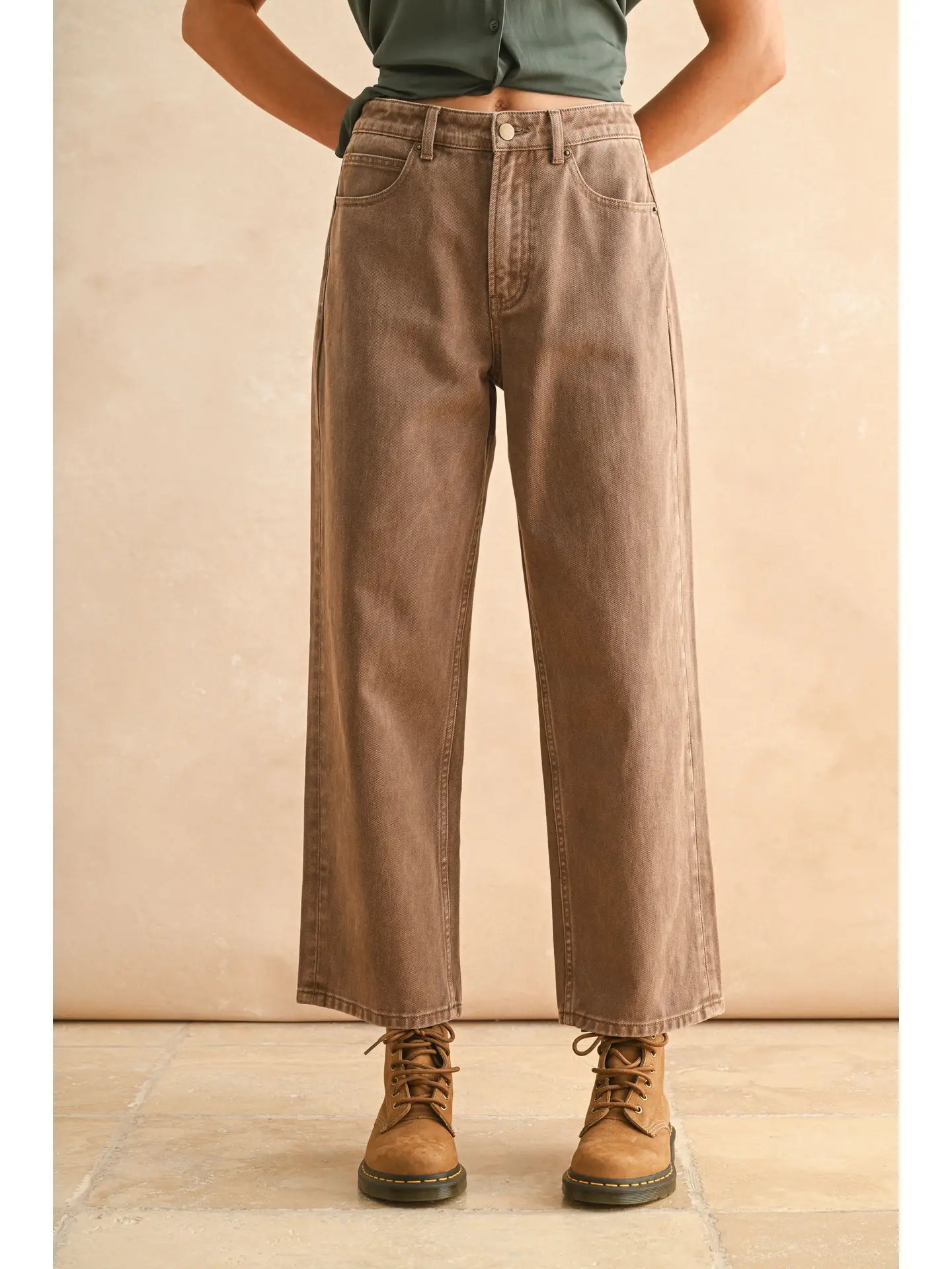 Mocha Barrel Pants