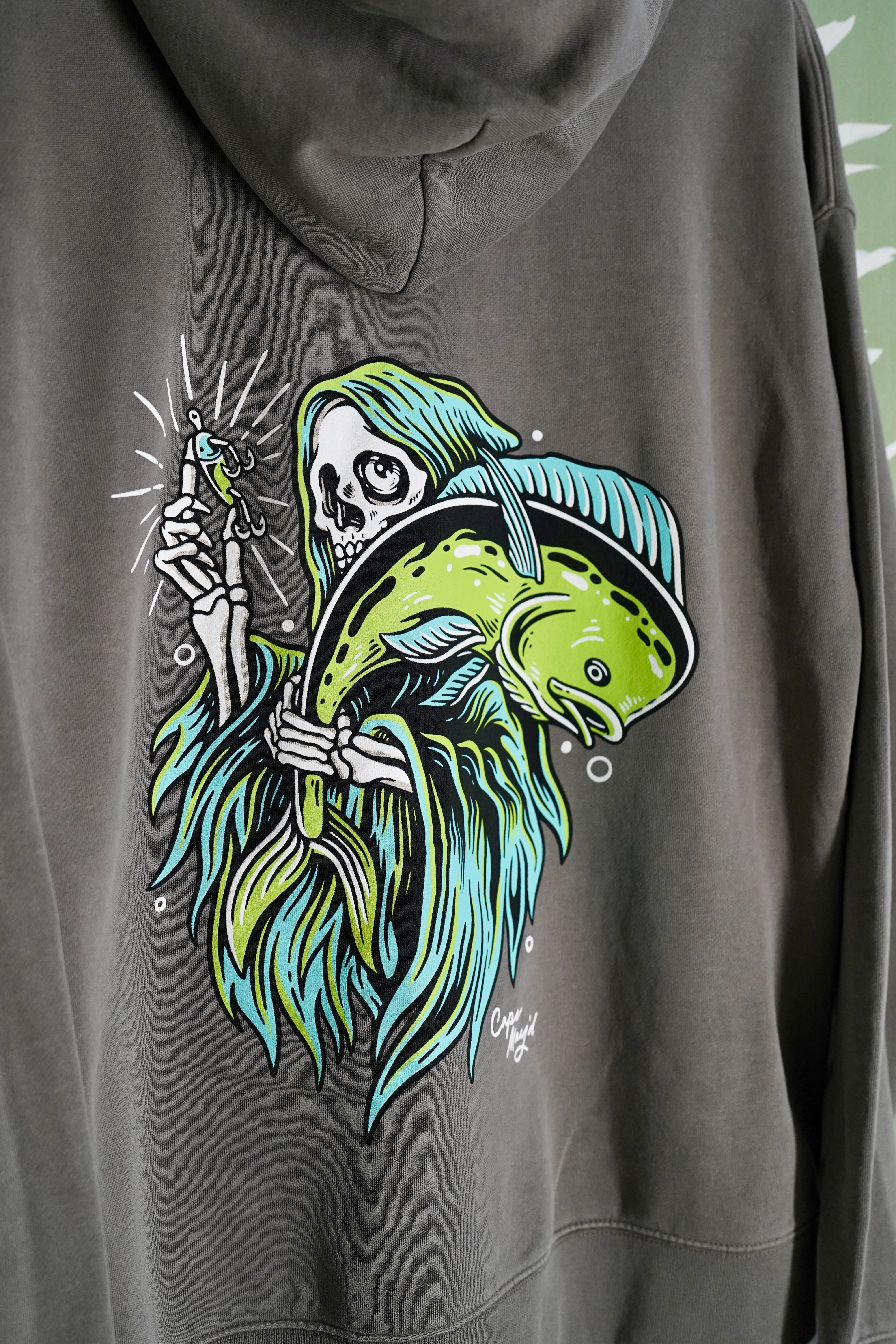 Grim Mahi Faded Zip Hood