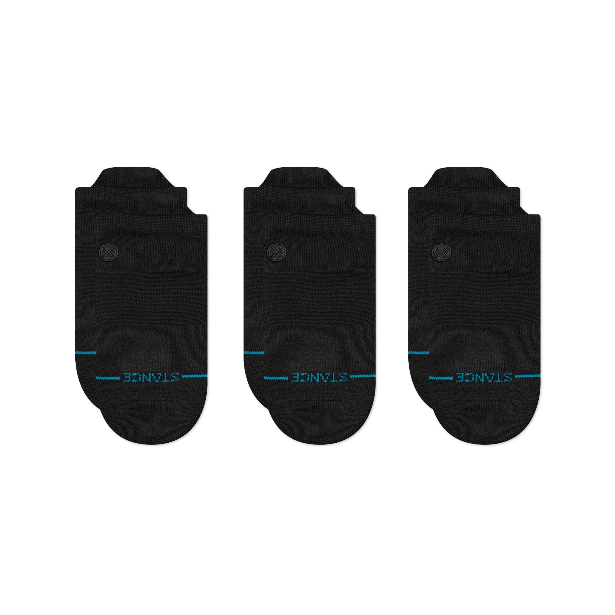 ICON CASUAL TAB SOCKS 3 Pack - Black
