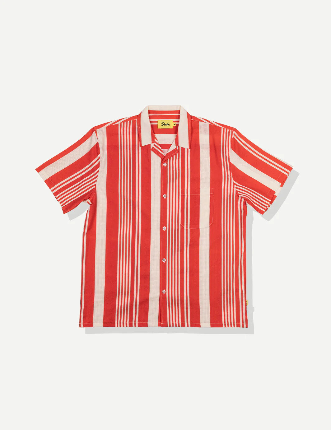 DUVIN MULTI STRIPE LEISURE STRETCH BUTTONUP