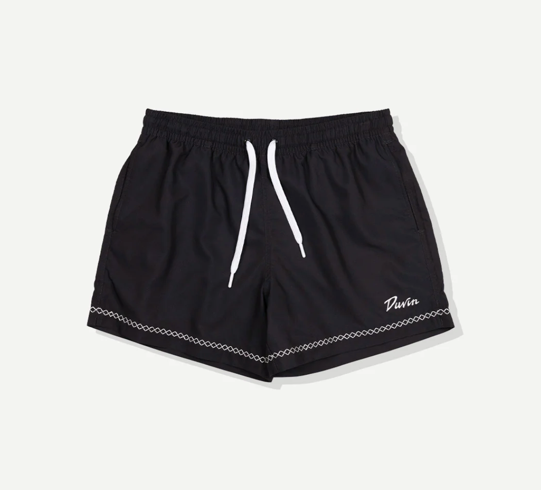 DUVIN Stitch Swim Short - Black