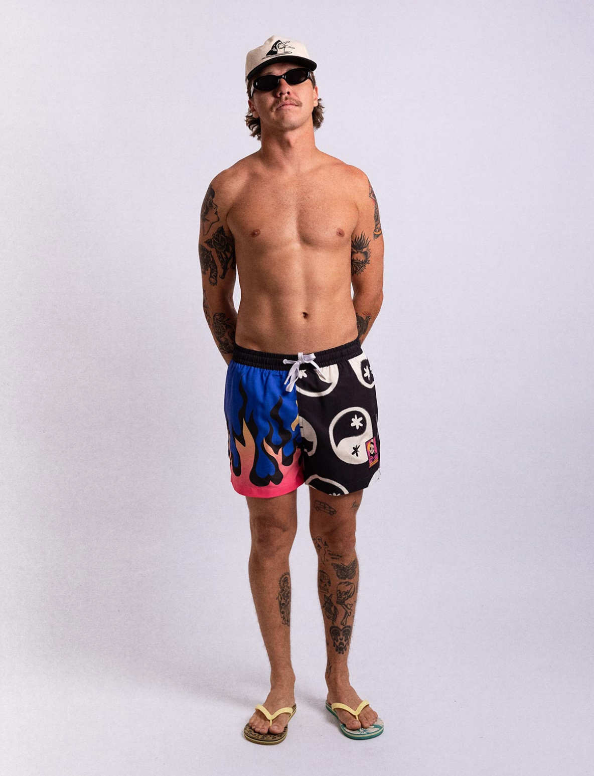 DUVIN FLAME YANG SPLIT SWIM SHORT