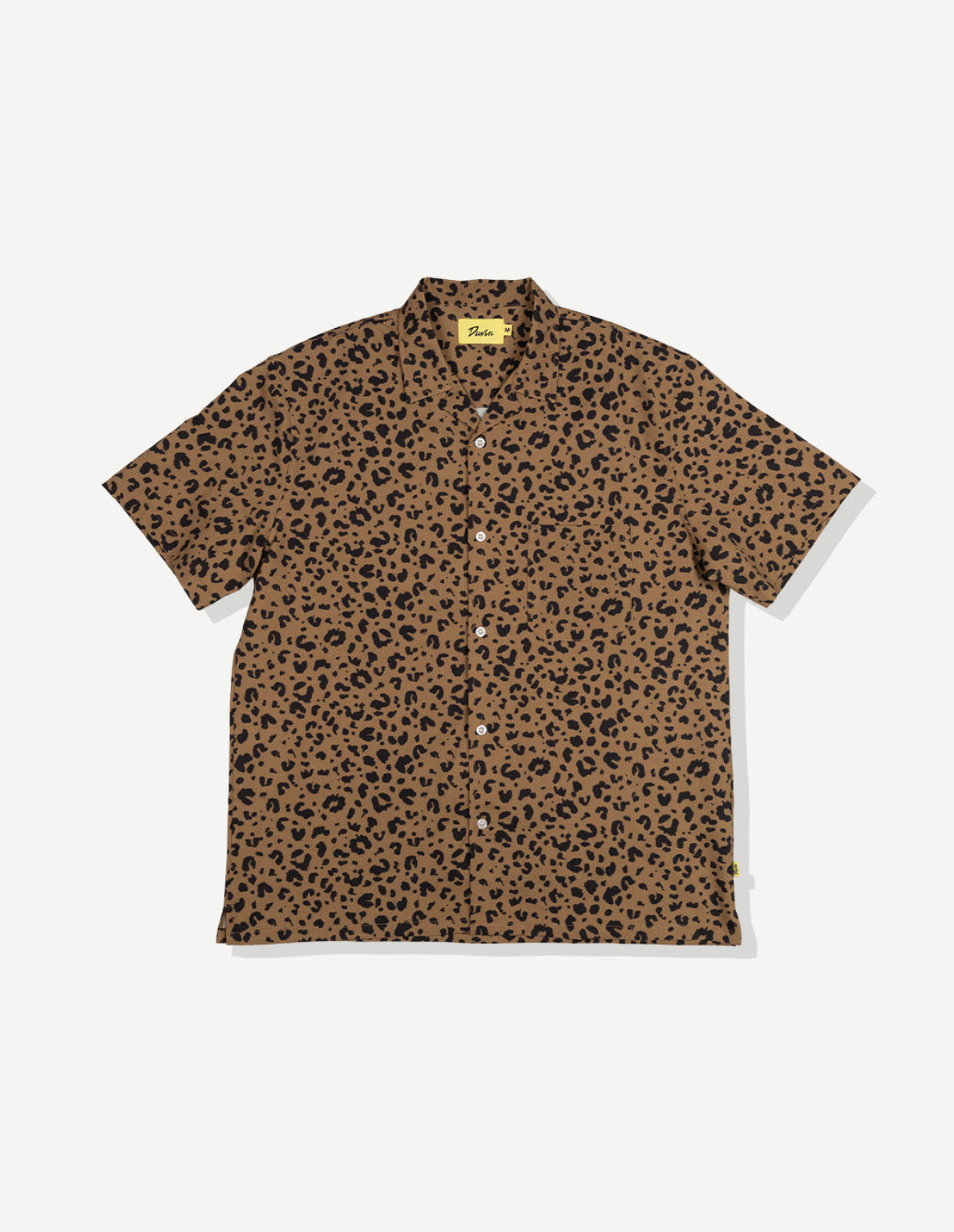 DUVIN LEOPARD STRETCH CABANA SHIRT