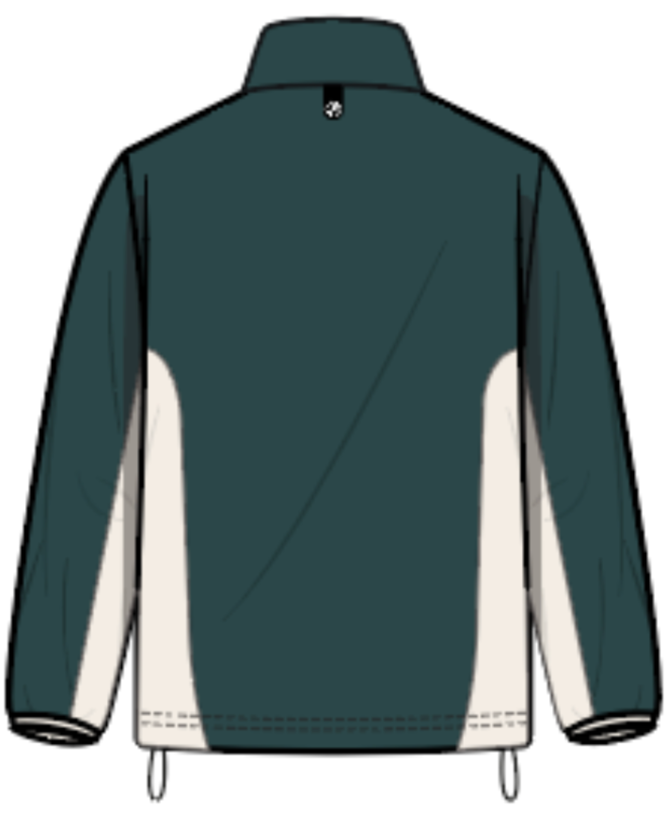 Malbon Evergreen Poly Quarter Zip