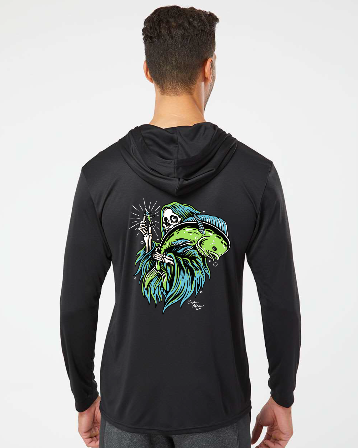 SPF50 Grim Mahi Hood (Black)