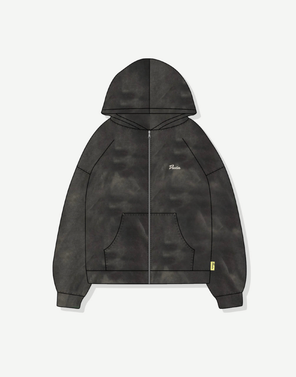 DUVIN LOGO ZIP HOODIE