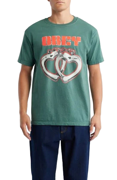 OBEY Cuffs Green Tee