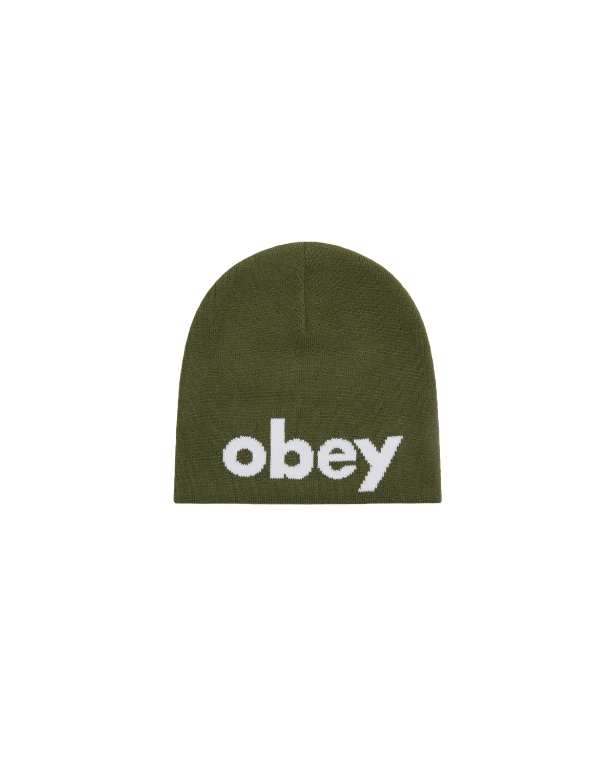 OBEY Beanie Lowercase Bronze Green