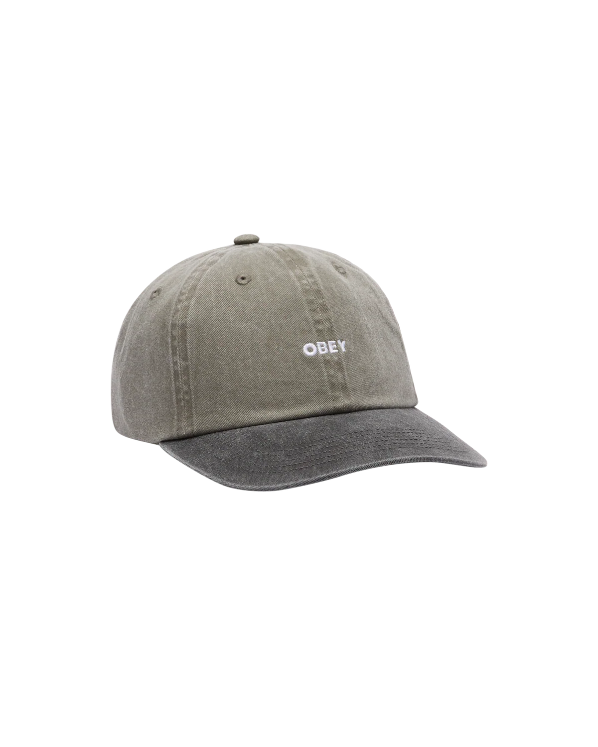 OBEY HAT - Pigment Olive 6 Panel Strapback