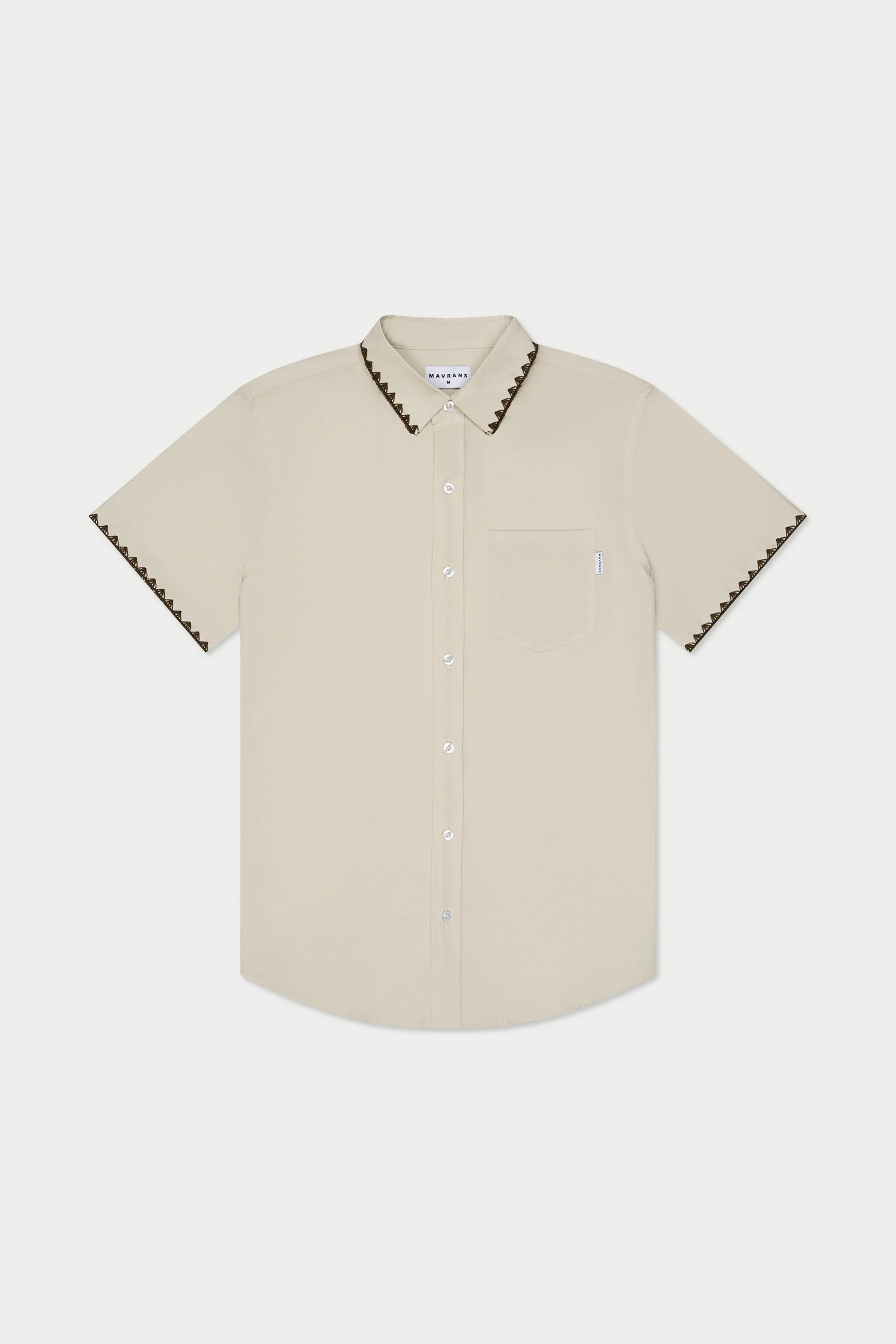 Mavrans Beige Stitch Weekend Shirt
