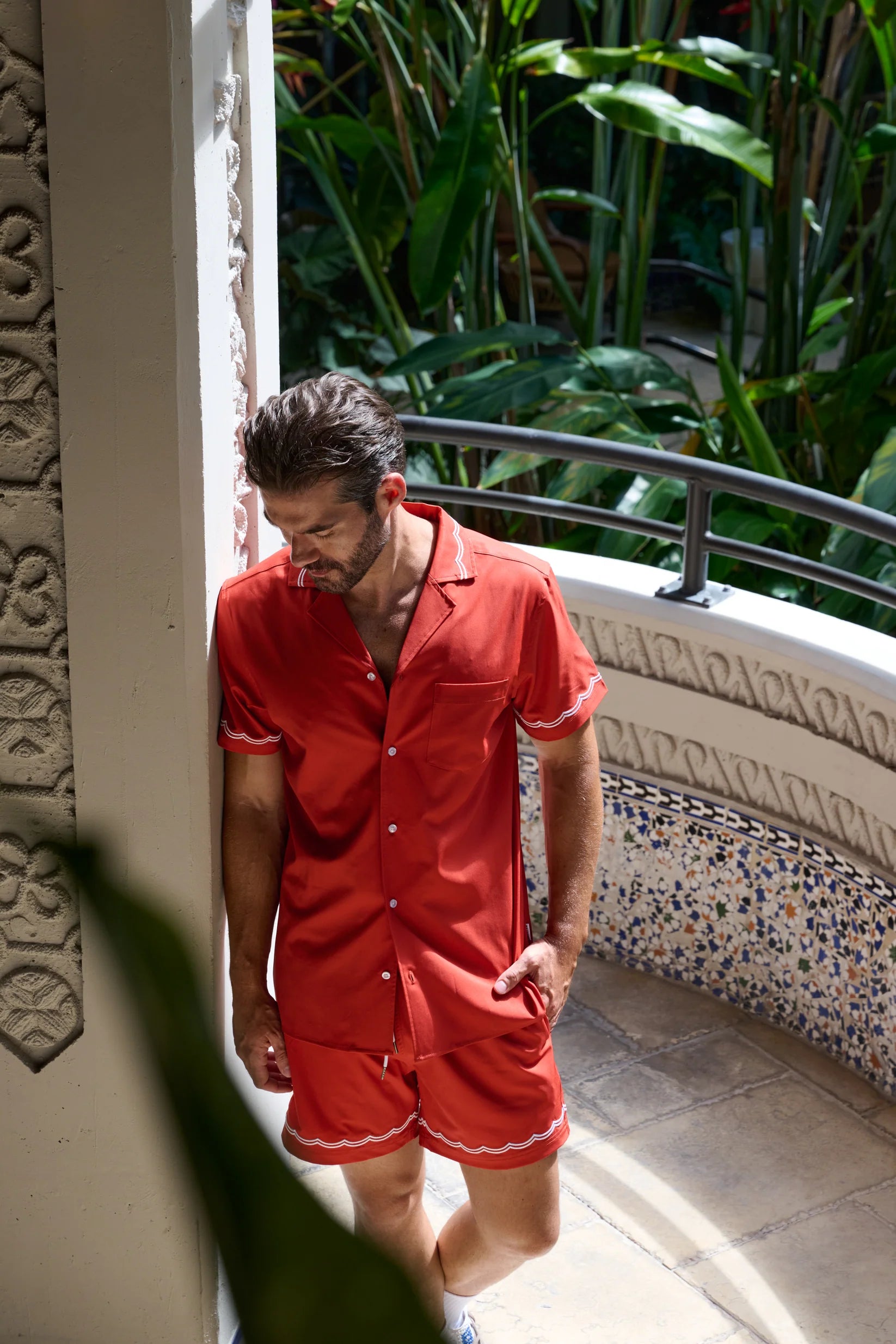 Mavrans Rust Waves Weekend Shirt