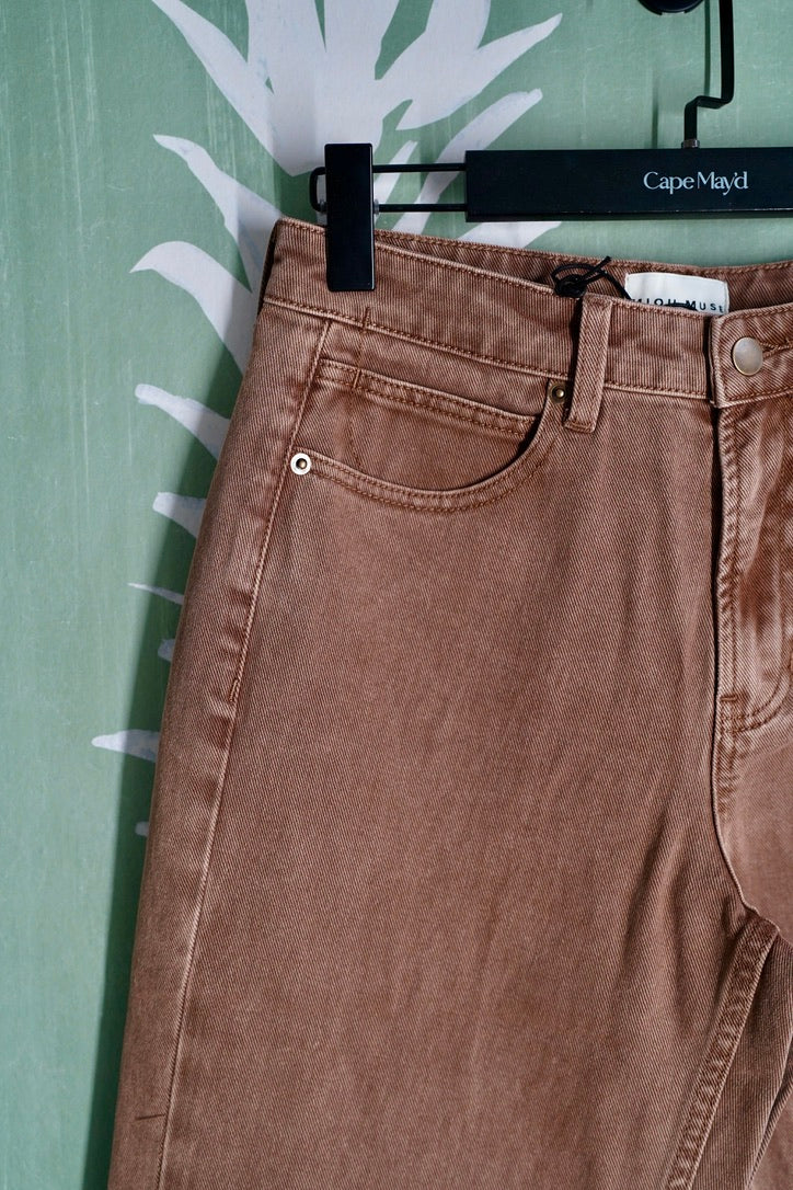 Mocha Barrel Pants