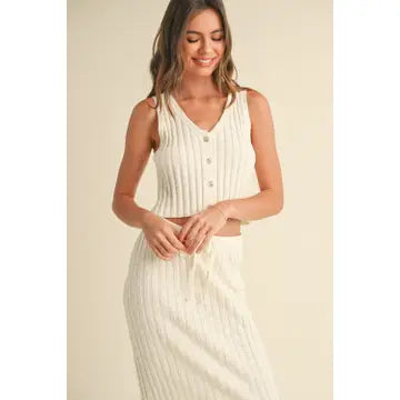 Knit Button Tank