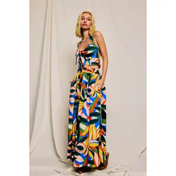 Tropical Midi Skirt