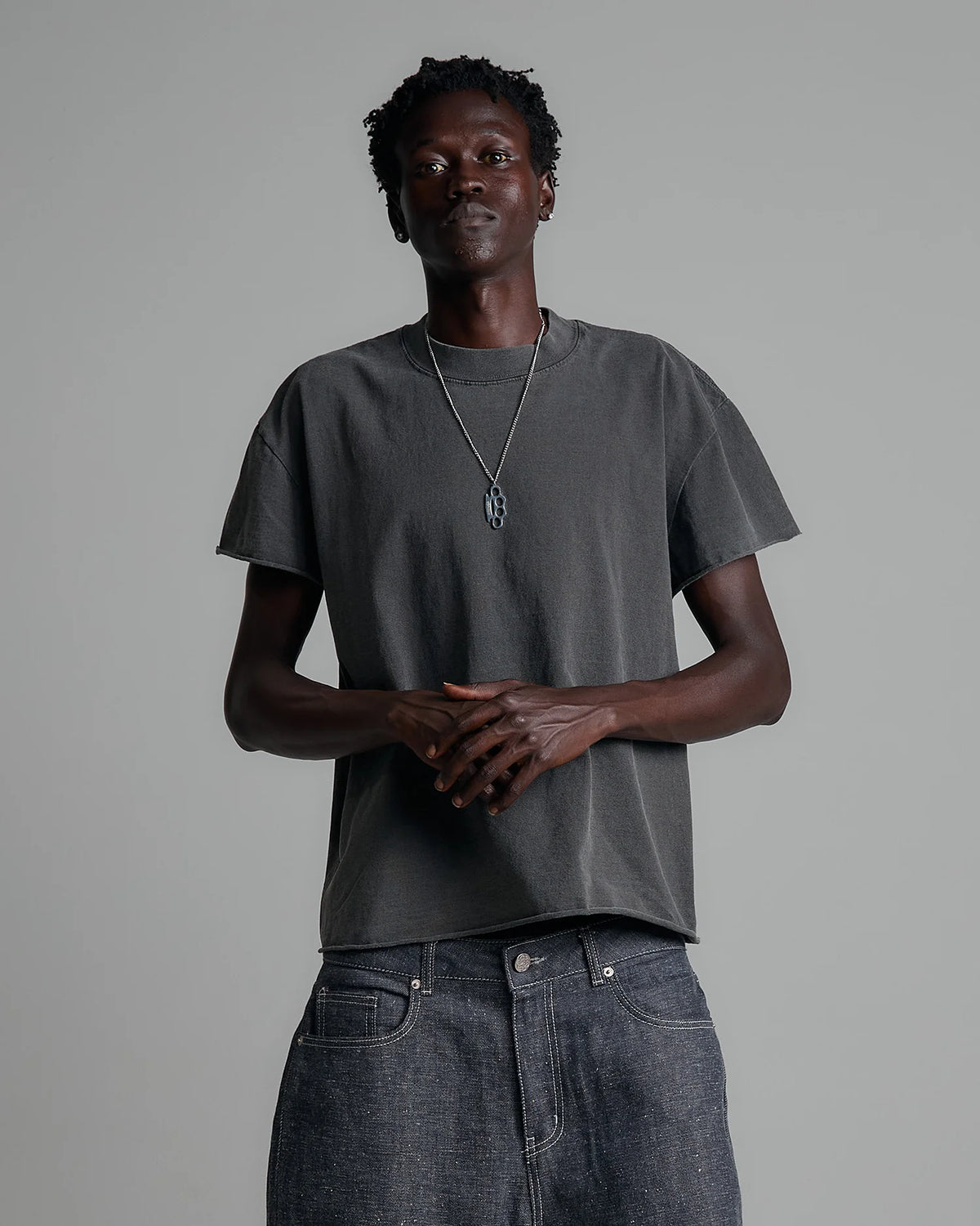 Raw Hem Basic Tee