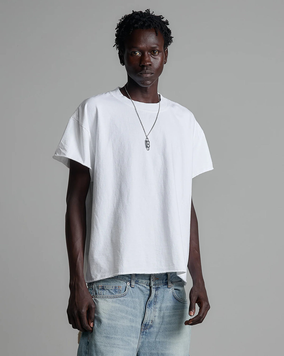 Raw Hem Basic Tee