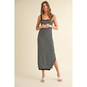 Margaritaville Women's Island Reserve Striped Knit Dress - Casual, Lightweight Cotton Dress For Beach, Weekend, Or Work
