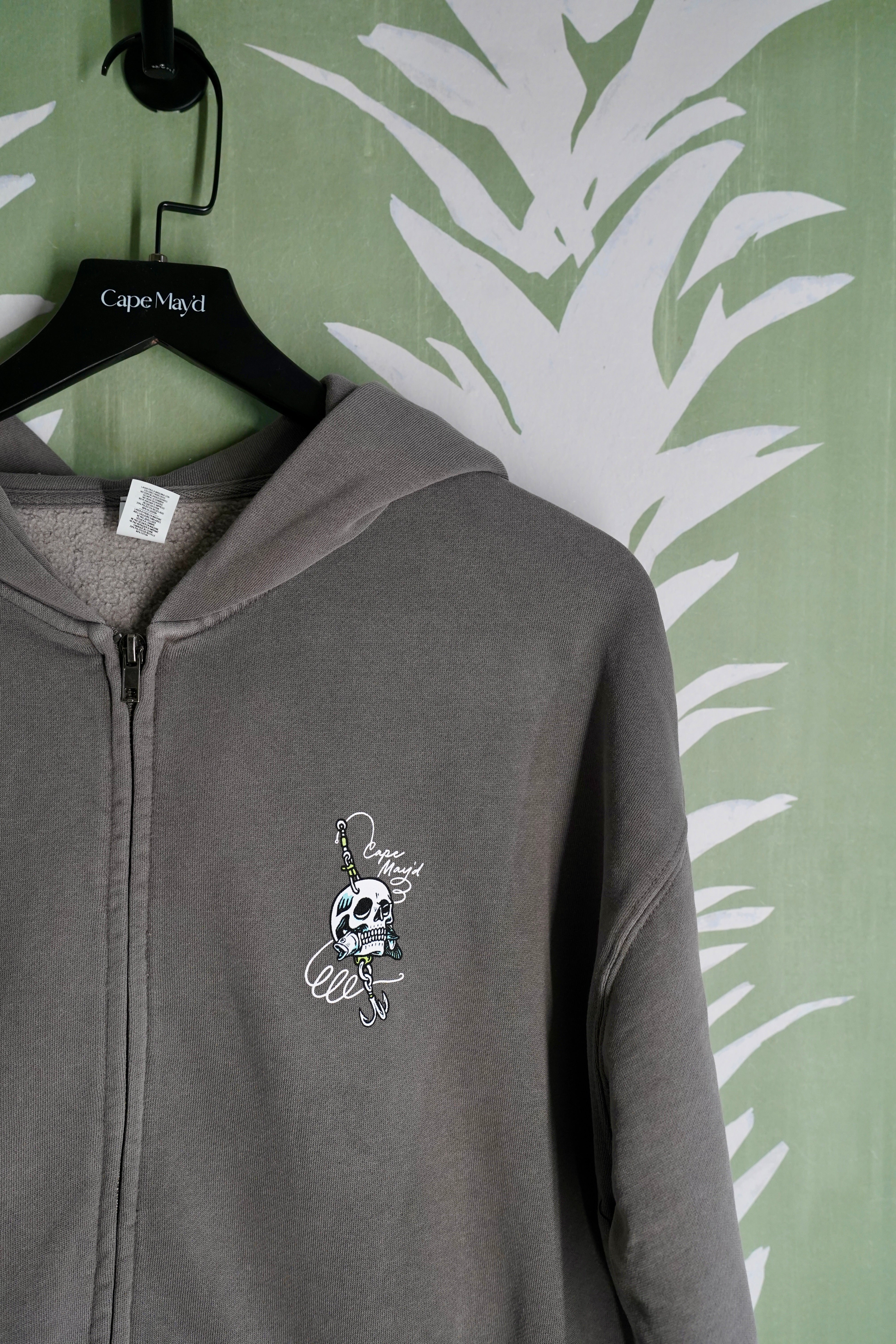 Grim Mahi Faded Zip Hood