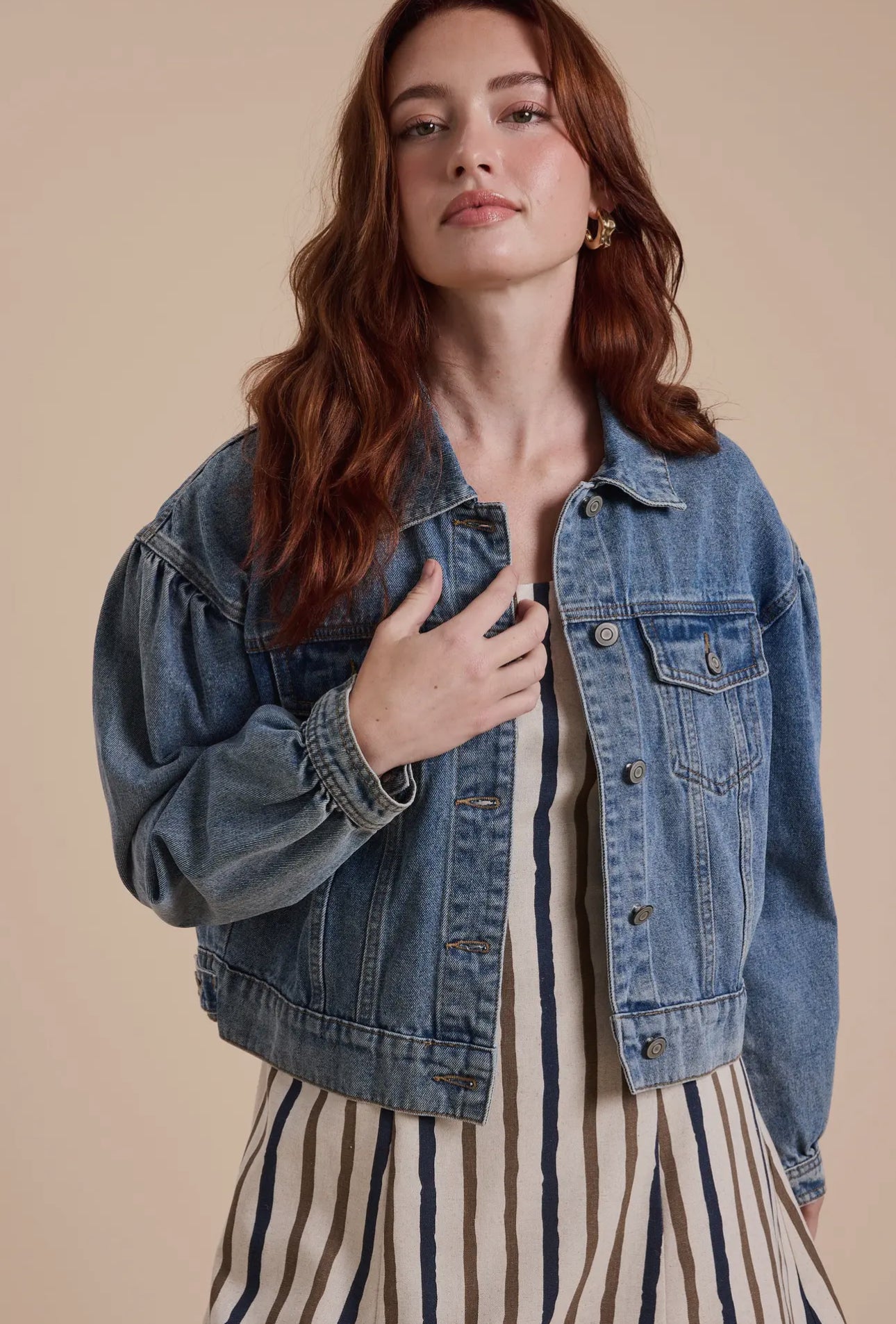 Women's Washed Denim Jacket