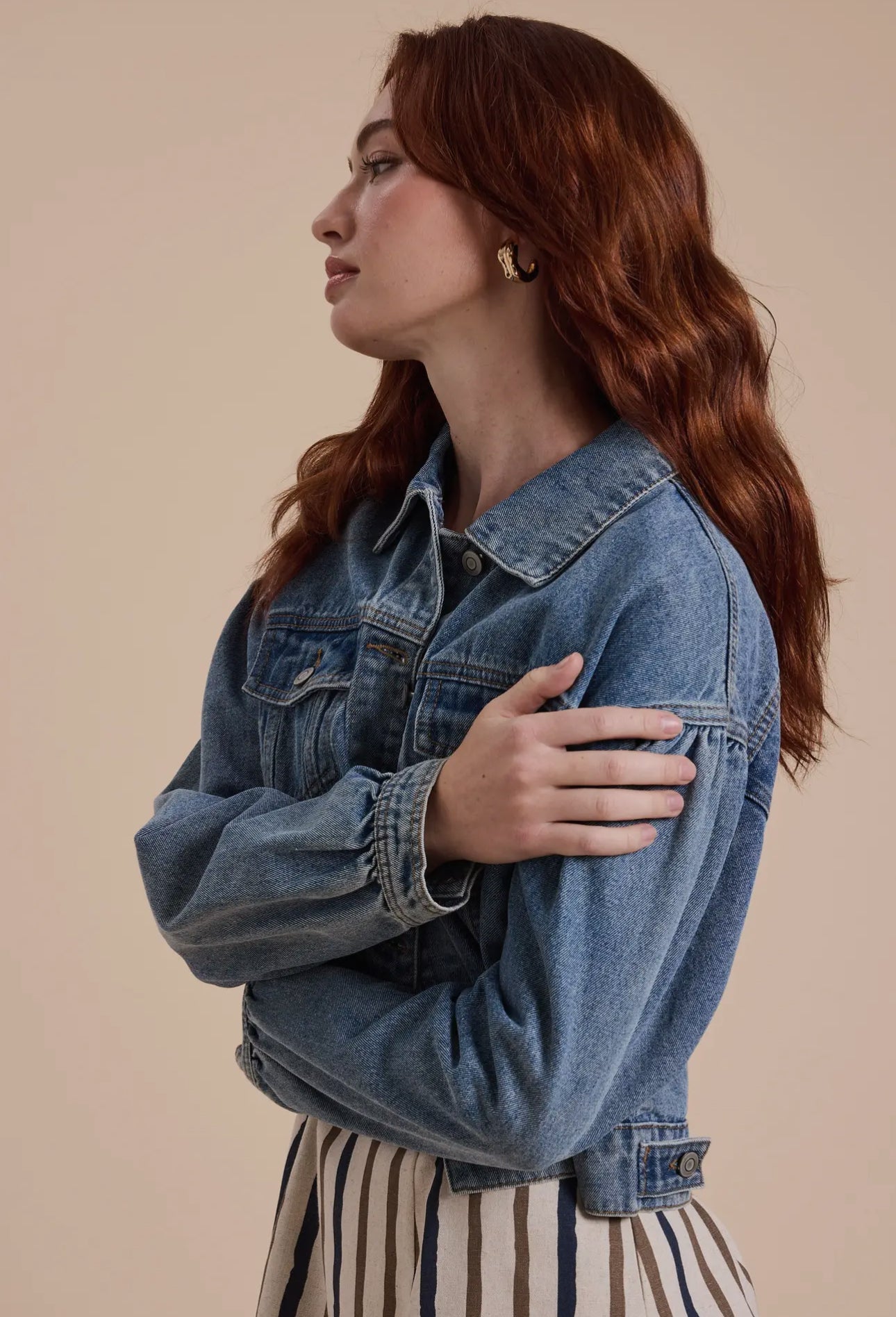 Women's Washed Denim Jacket