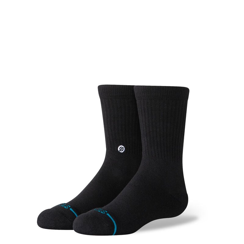 KIDS ICON CREWSOCK - BLACK