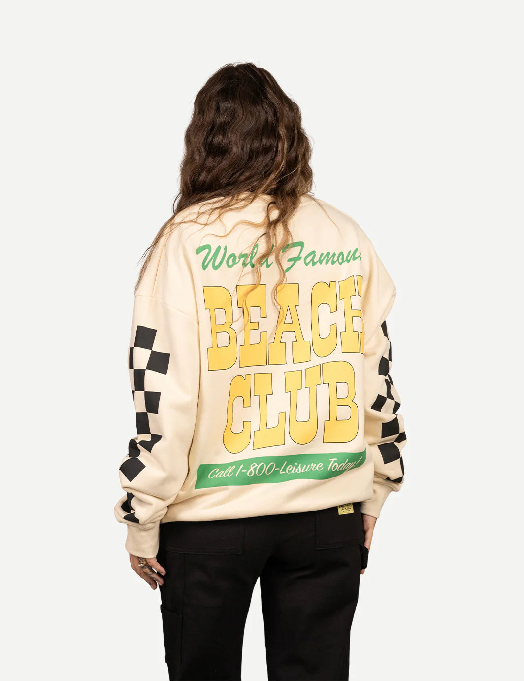 DUVIN Resort Golf Tan Crew Fleece