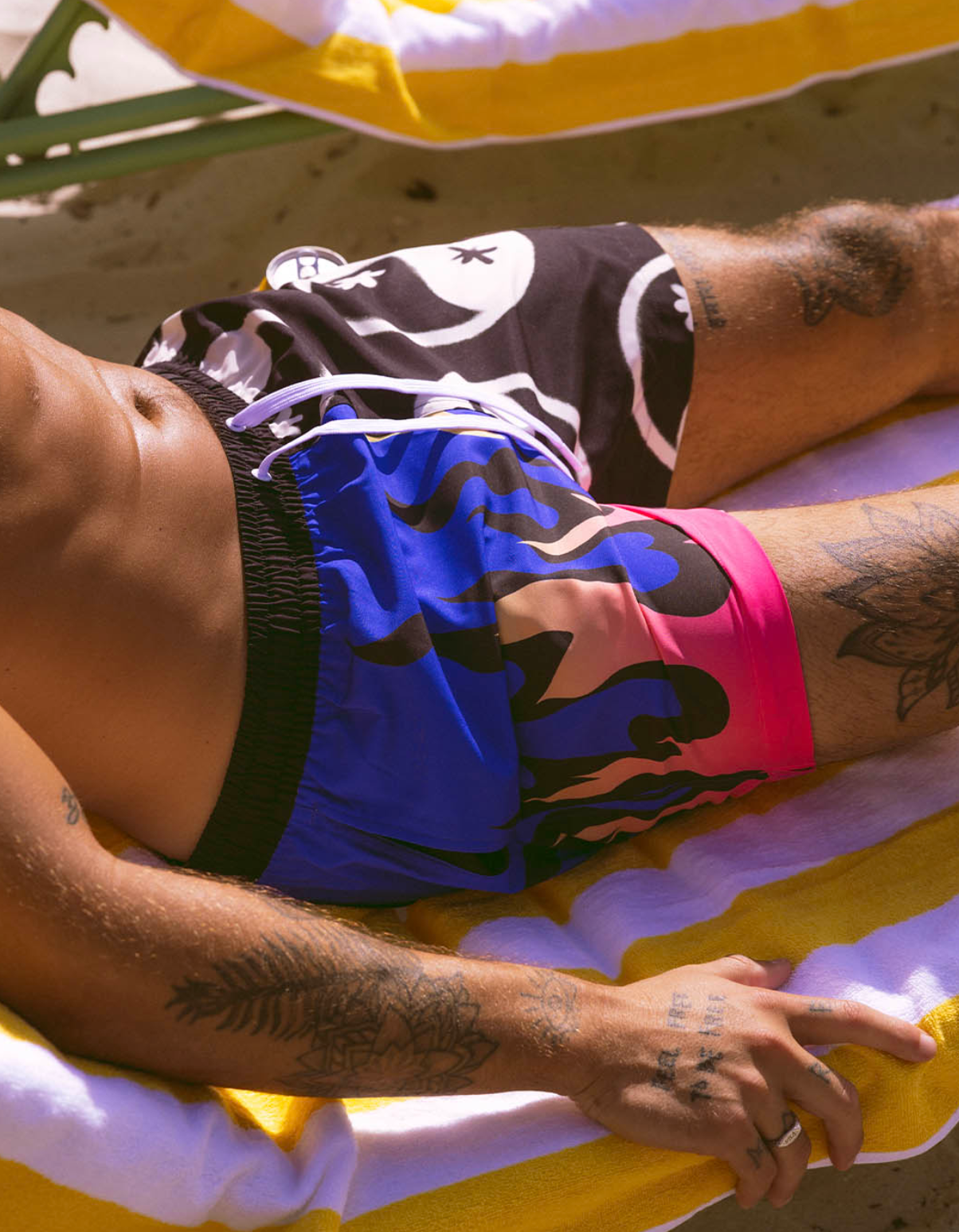 DUVIN FLAME YANG SPLIT SWIM SHORT