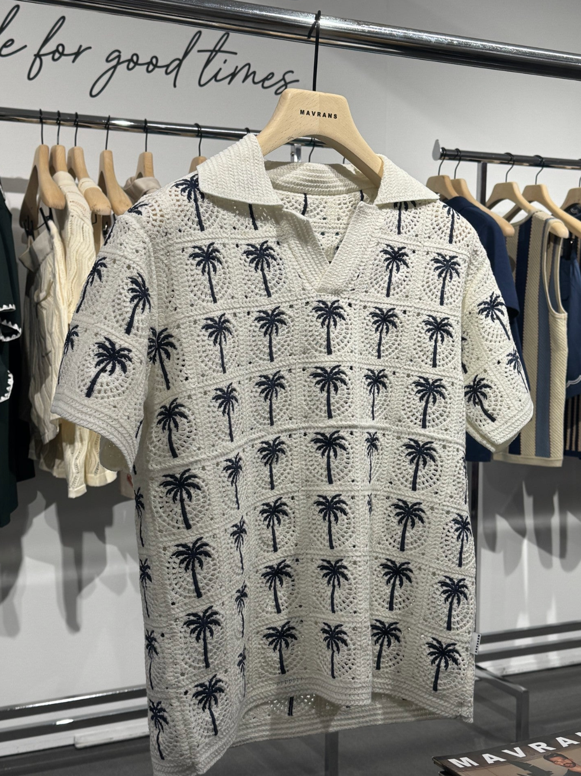 Mavrans Palm Beach Crochet Polo