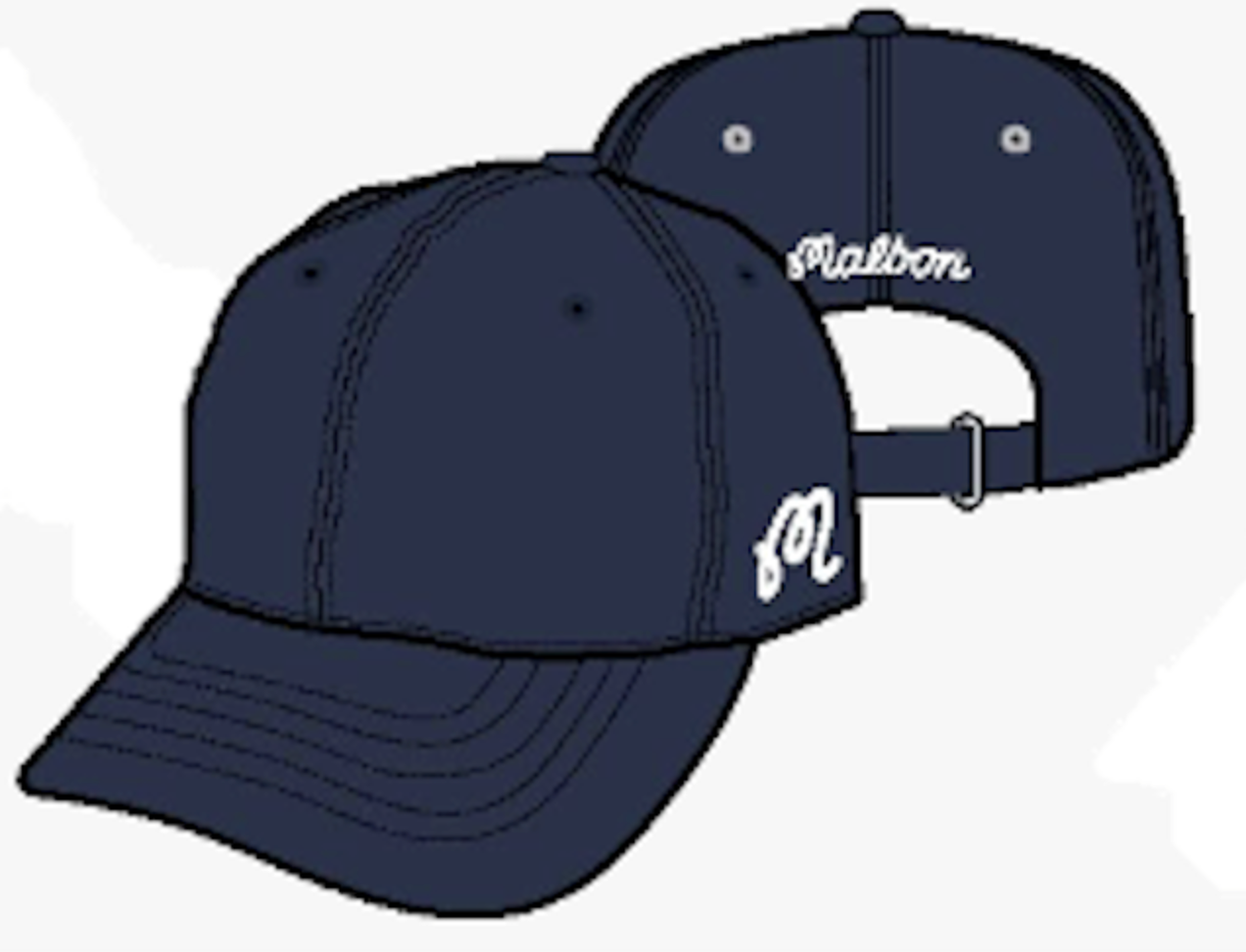 MALBON Evergreen Washed Cotton Twill Dad Hat