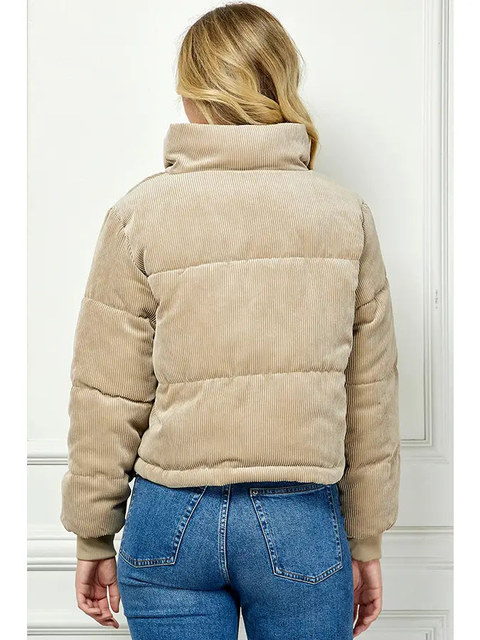 Corduroy Puffer Jacket