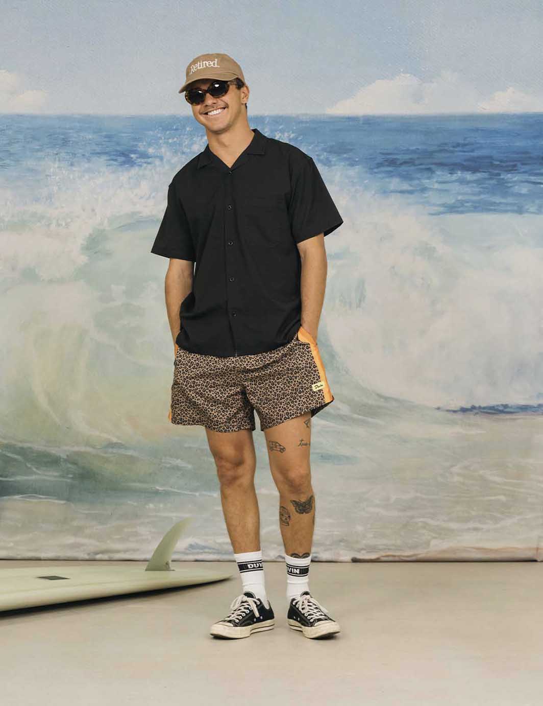 DUVIN Desert Leopard Swim Short