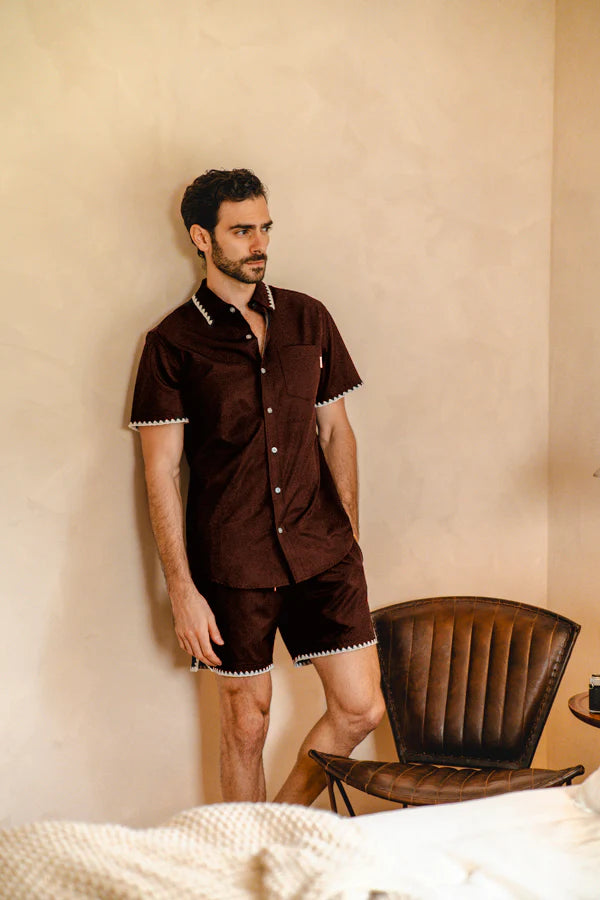Mavrans Brown Stitch Weekend Shirt
