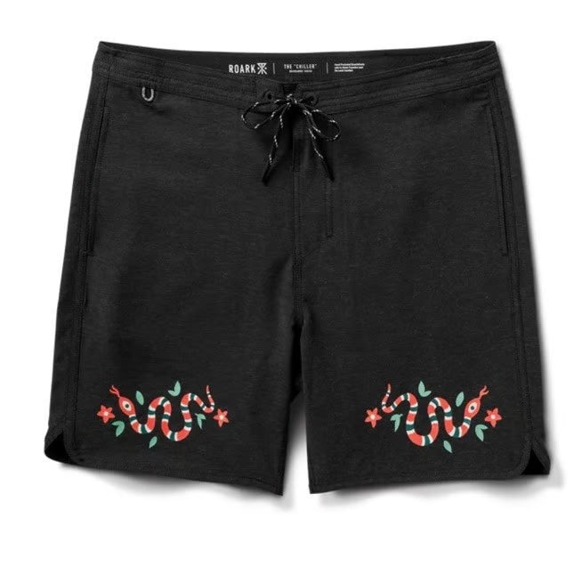 Roark Boardshorts Black Chiller Scallop