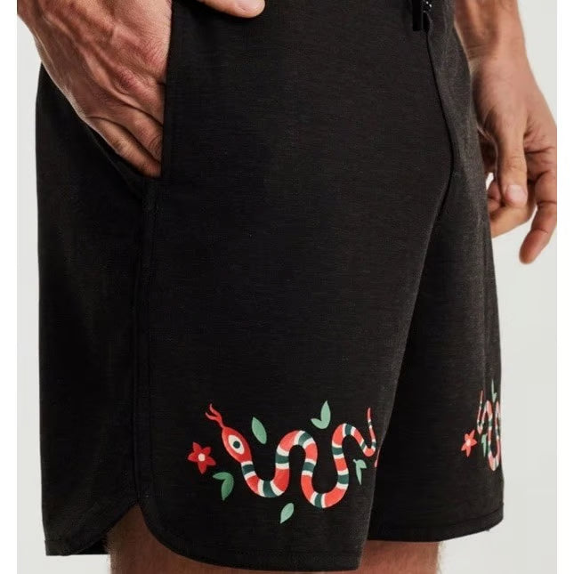 Roark Boardshorts Black Chiller Scallop