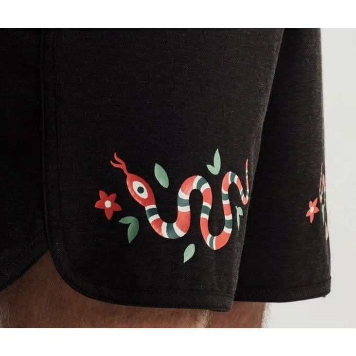 Roark Boardshorts Black Chiller Scallop