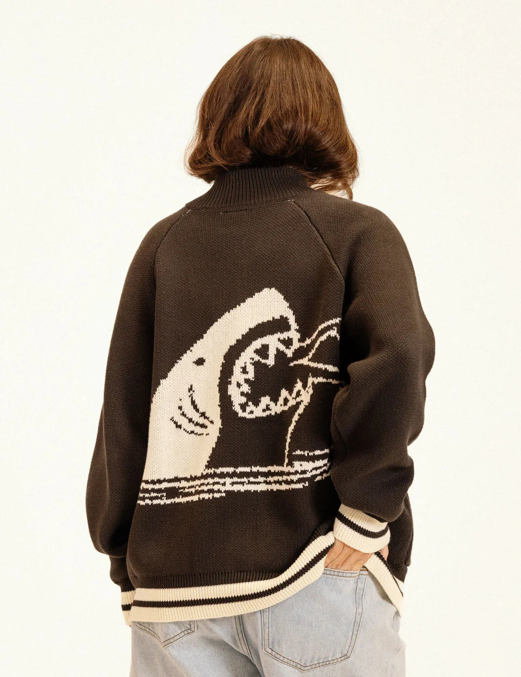 DD KNIT ZIP CARDIGAN